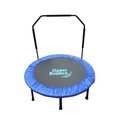 Upper Bounce Upper Bounce UBSF01HR-40 Upper Bounce 40 in. Mini Foldable Rebounder Fitness Trampoline with Adjustable Handrail UBSF01HR-40